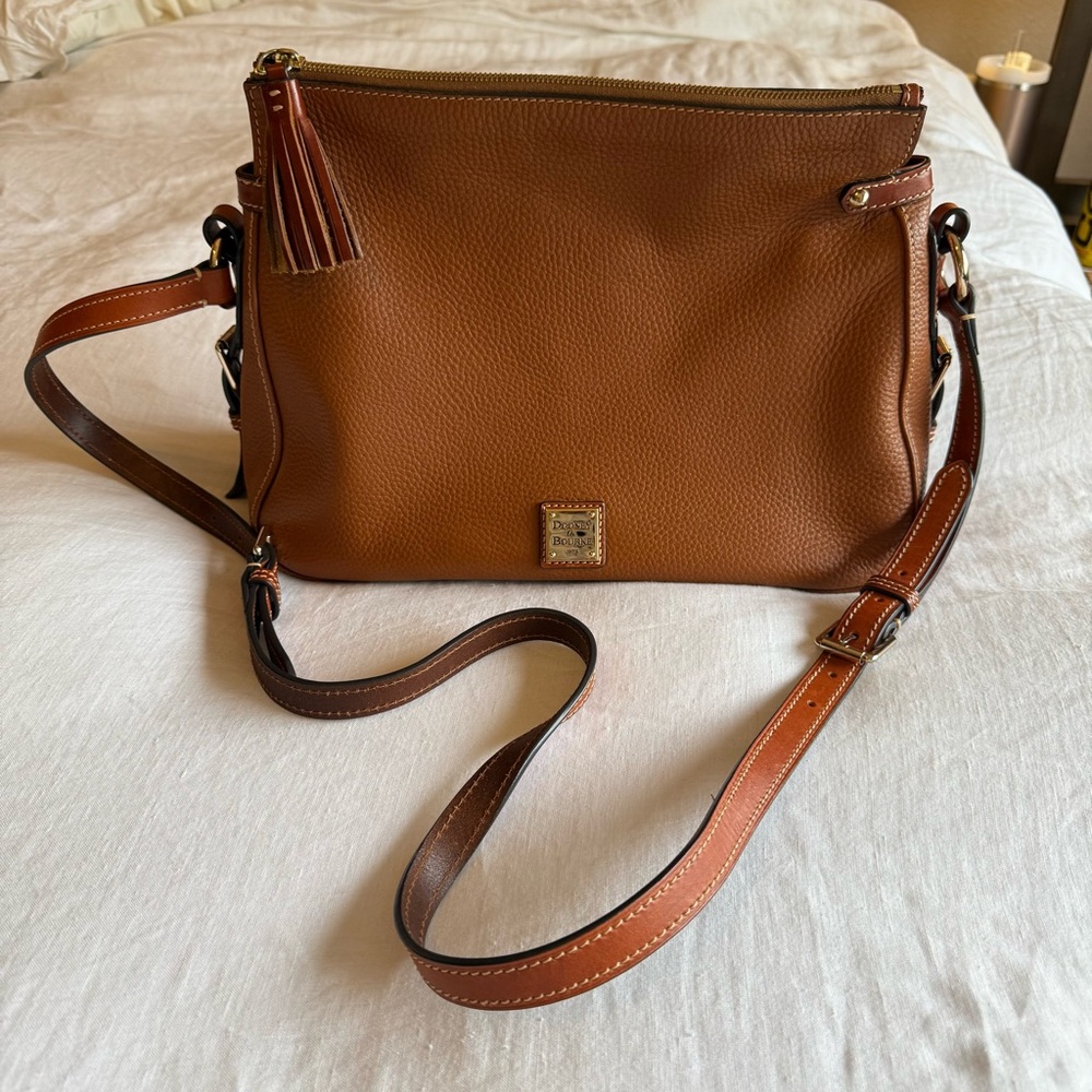 Dooney & Bourke Brown Leather Crossbody Bag